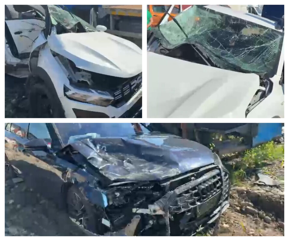 Mașinile implicate în accident