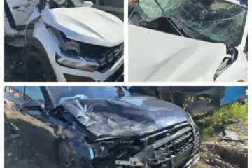 Mașinile implicate în accident