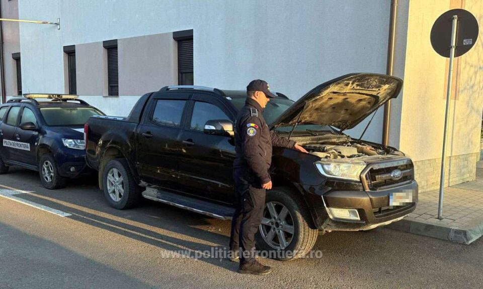Autoturismul indisponibilizat de polițiștii de frontieră