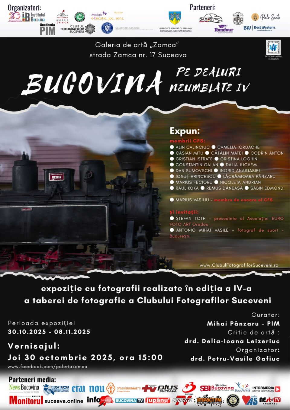 Expoziție de fotografie, o incursiune vizuală în inima peisajului bucovinean, la Galeria de Artă Zamca