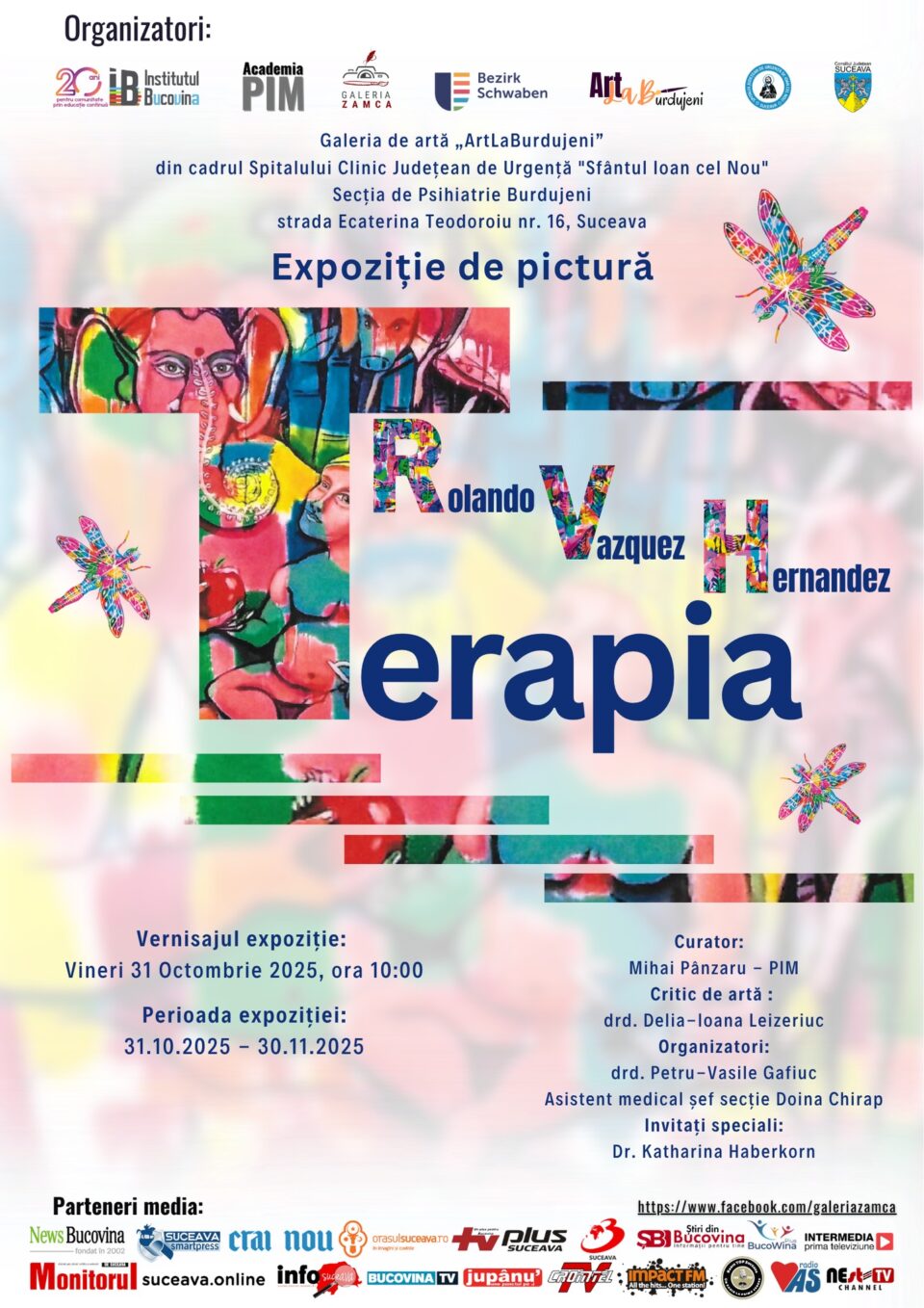 „Terapia”, expoziție de pictură, la Galeria de Artă „ArtLaBurdujeni” „Terapia”, expoziție de pictură, la Galeria de Artă „ArtLaBurdujeni”