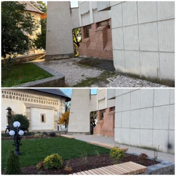 Stație de autobuz pentru transportul metropolitan, amenajată la Dom Polski