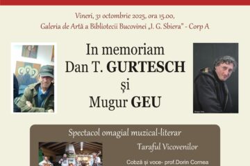 „In memoriam Dan T. Gurtesch și Mugur Geu”, la Biblioteca Bucovinei „In memoriam Dan T. Gurtesch și Mugur Geu”, la Biblioteca Bucovinei