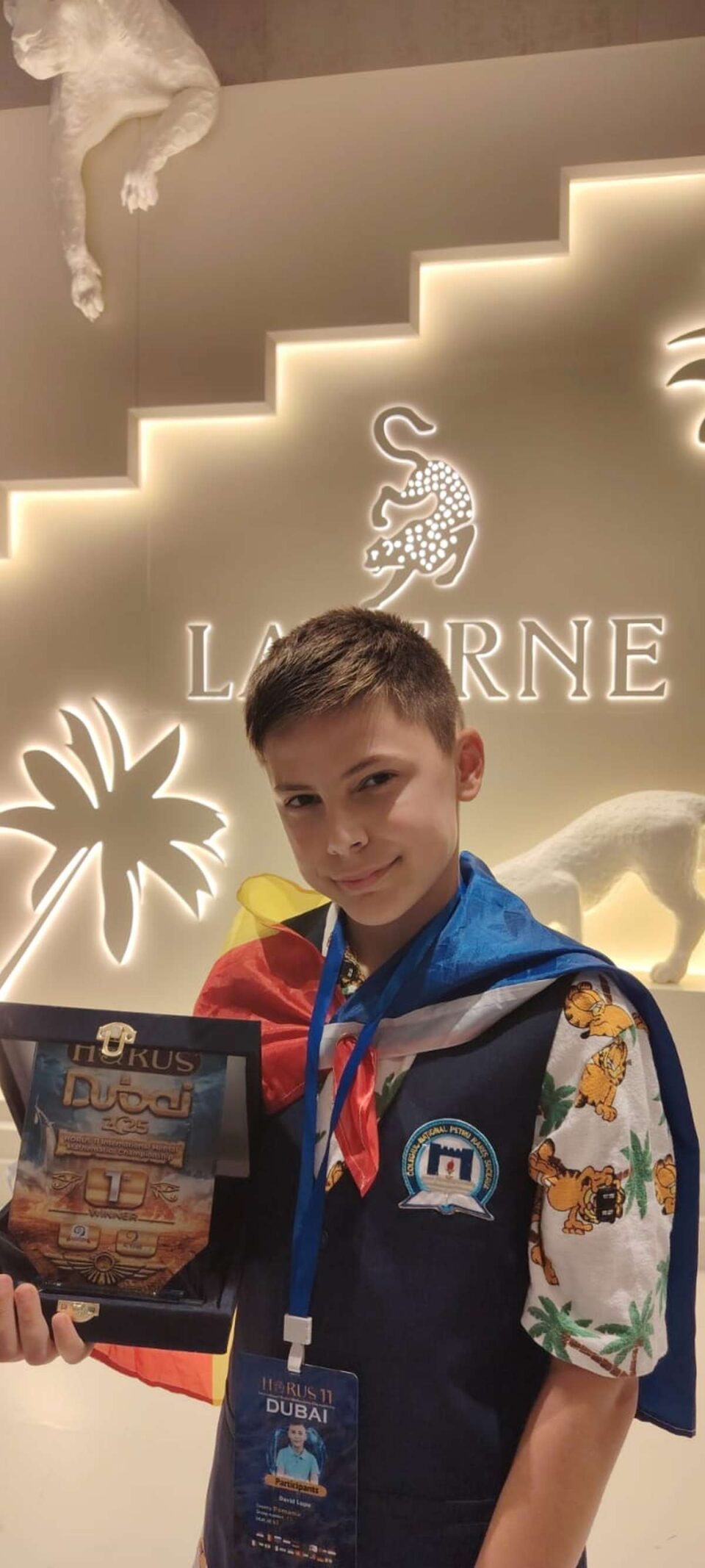 Suceveanul David Lupu a obținut locul I la Olimpiada Mondială de Matematică Mentală din Dubai