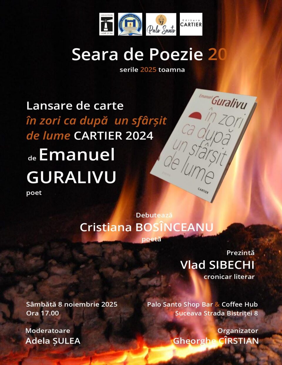 Poetul Emanuel Guralivu, invitat la Seara de Poezie 20 Poetul Emanuel Guralivu, invitat la Seara de Poezie 20