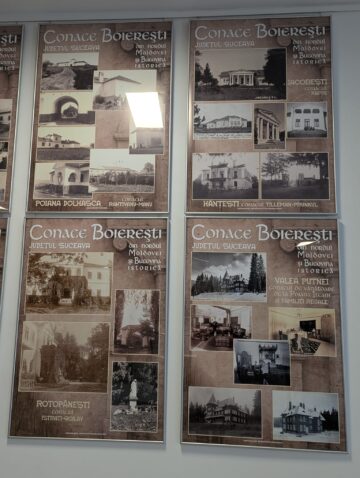 28 de panouri foto-documentare care prezintă conace boierești din nordul Moldovei și Bucovina istorică, expuse la Muzeul de Istorie