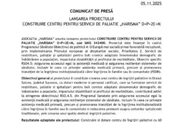LANSAREA PROIECTULUI CONSTRUIRE CENTRU PENTRU SERVICII DE PALIATIE „HARISMA” D+P+2E+M LANSAREA PROIECTULUI CONSTRUIRE CENTRU PENTRU SERVICII DE PALIATIE „HARISMA” D+P+2E+M
