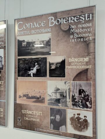 28 de panouri foto-documentare care prezintă conace boierești din nordul Moldovei și Bucovina istorică, expuse la Muzeul de Istorie