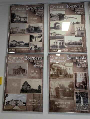28 de panouri foto-documentare care prezintă conace boierești din nordul Moldovei și Bucovina istorică, expuse la Muzeul de Istorie