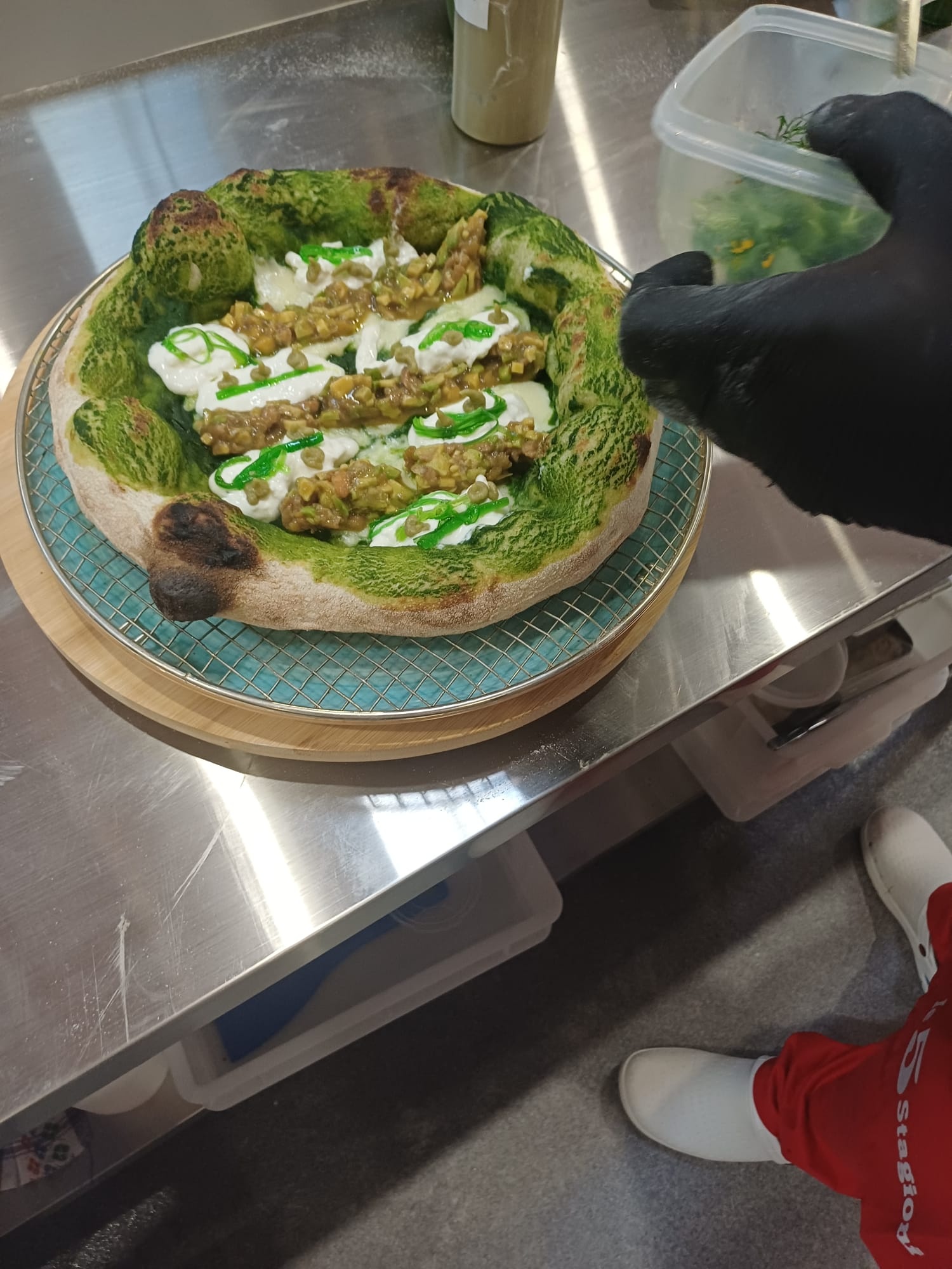 Valul verde - - Pizza făcută de Sergiu Iftodi în cadrul Campionatului Internațional de Pizza 2025