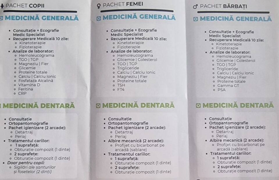 Clinicile Hereditas și Centrele stomatologice Ridere – Abonament promoțional de servicii medicale și stomatologice