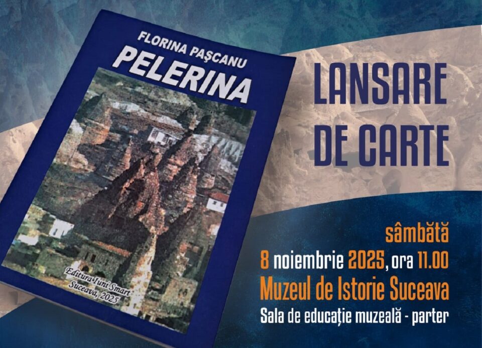 Volumul „Pelerina”, semnat de prof. Florina Pașcanu, va fi lansat la Muzeul de Istorie Volumul „Pelerina”, semnat de prof. Florina Pașcanu, va fi lansat la Muzeul de Istorie