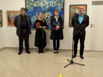 Artista Pușa Pîslaru-Ionescu, o coloristă desăvârșită, a expus „Dincolo de…”, la Muzeul de Istorie