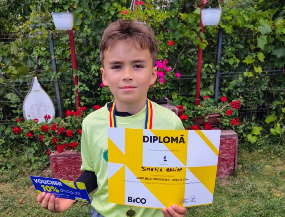 Micii tenismeni suceveni au fost protagoniști la turneul de la Bacău