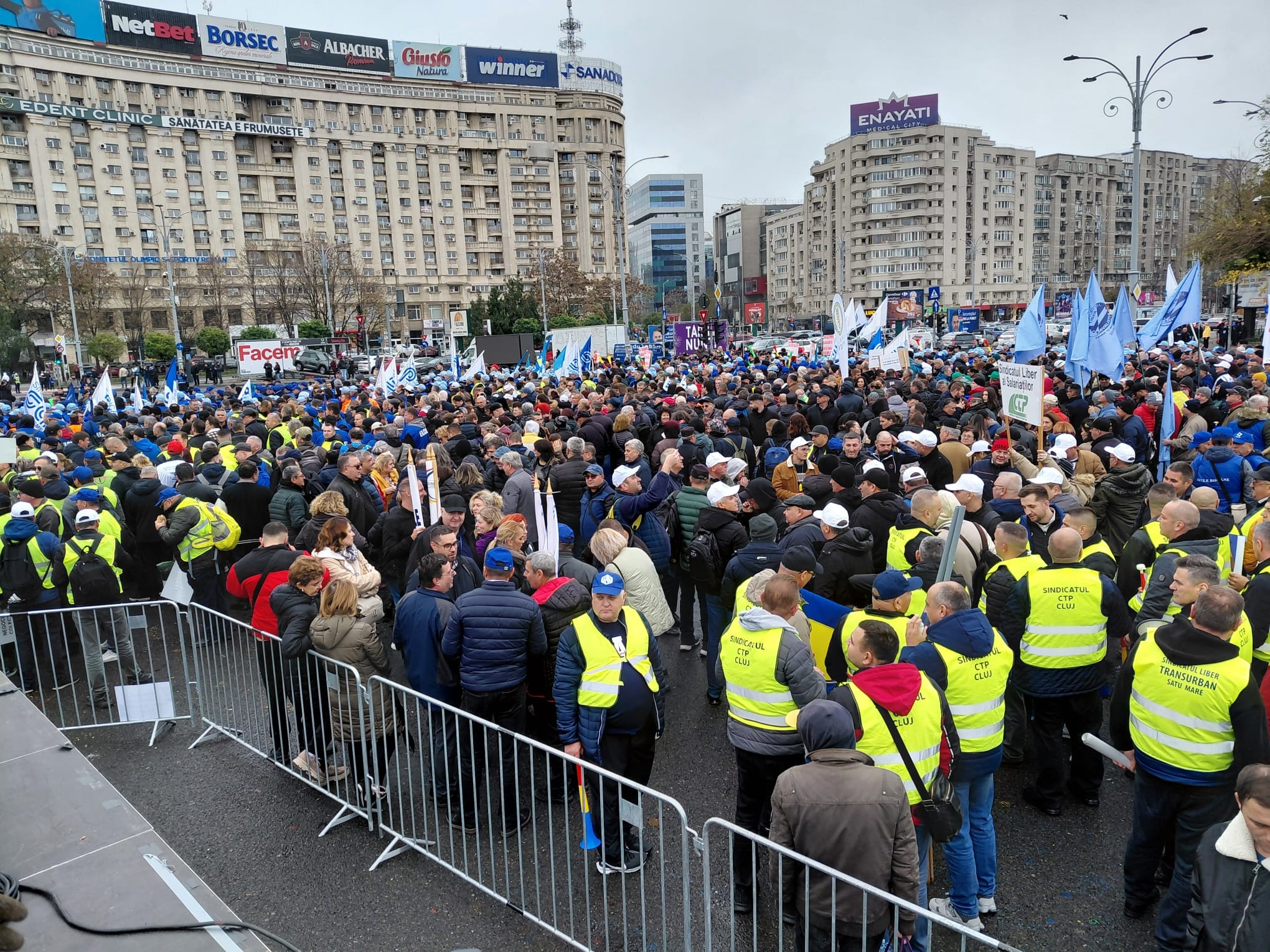 Zeci de sindicaliști de la BNS Suceava au fost la București, la mitingul împotriva austerității