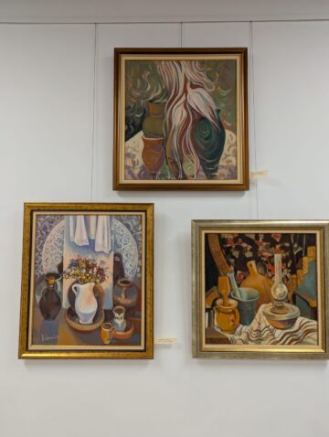 Artista Pușa Pîslaru-Ionescu, o coloristă desăvârșită, a expus „Dincolo de…”, la Muzeul de Istorie