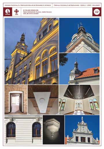 Proiectul de restaurare a Palatului Administrativ Suceava a primit premiul special al juriului, la Trienala națională de restaurare 2025