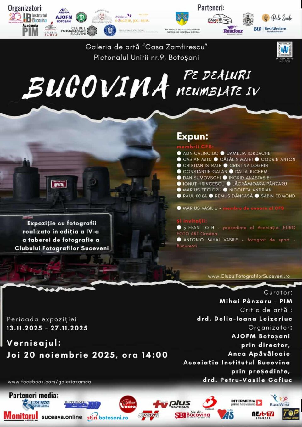 Expoziția de fotografie „Bucovina – Pe dealuri neumblate IV” va ajunge la Botoșani și Vatra Dornei Expoziția de fotografie „Bucovina – Pe dealuri neumblate IV” va ajunge la Botoșani și Vatra Dornei
