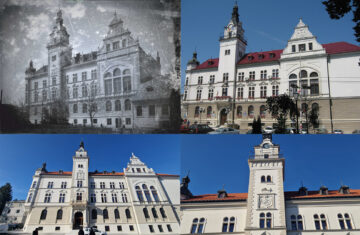 Ras de comuniști de pe turnul cu ceas, Sfântul Gheorghe și-a reluat locul pe fațada Palatului Administrativ din Suceava