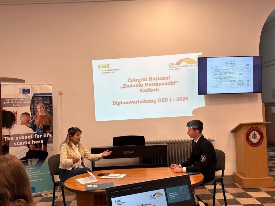 Elevi de la „Hurmuzachi”, recompensați pentru competențele în limba germană