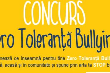 Concurs de desene cu tema „Zero Toleranță Bullying”, pentru copii și adolescenți