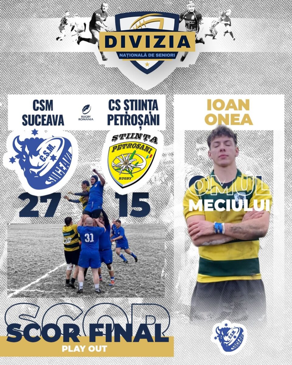 CSM Bucovina a încheiat sezonul cu a treia victorie. Mulțumiri speciale pentru colaborarea cu LPS Suceava