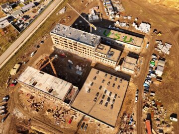 Unele lucrări din campusul universitar de la Moara sunt finalizate și în proporție de 90%