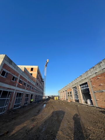 Unele lucrări din campusul universitar de la Moara sunt finalizate și în proporție de 90%