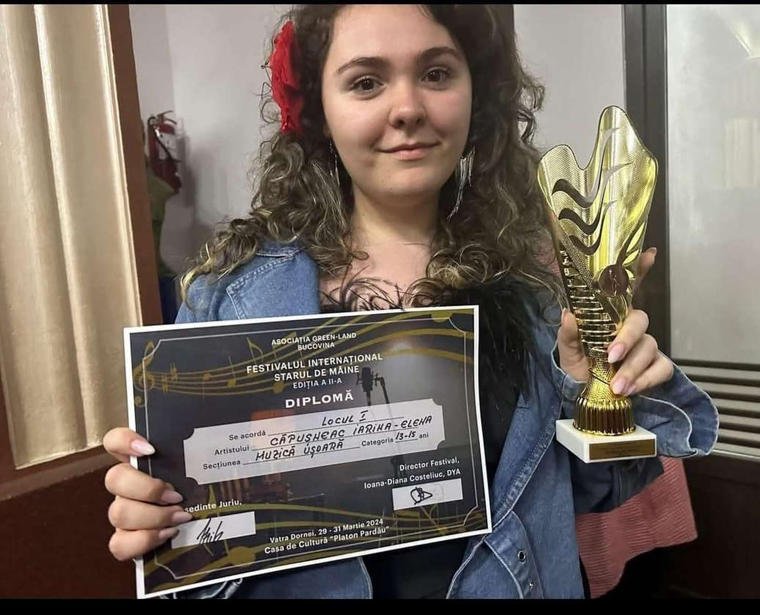 Iarina Căpușneac, ștefanista care impresionează cu vocea sa