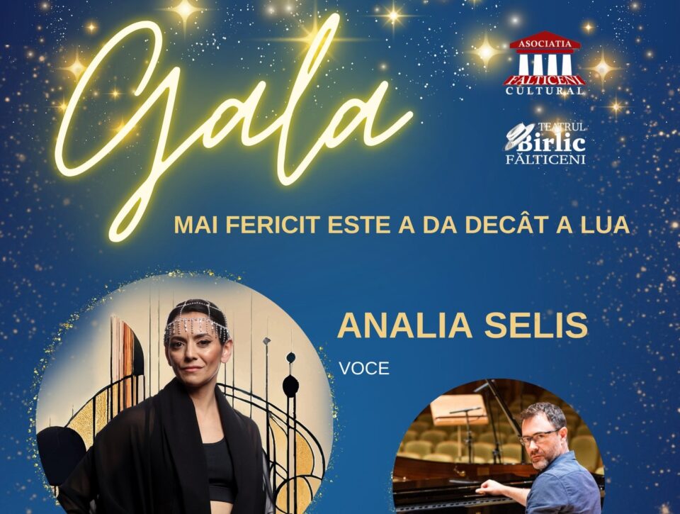 Gala „Mai fericit este a da decât a lua”, un eveniment de excelență culturală la Fălticeni Gala „Mai fericit este a da decât a lua”, un eveniment de excelență culturală la Fălticeni