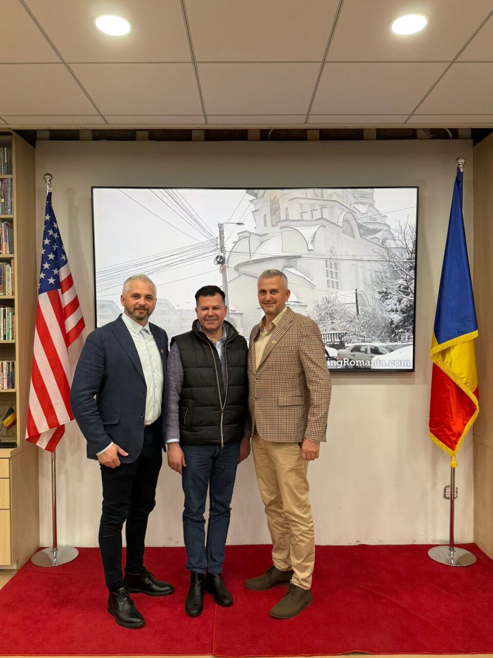 Delegația Sucevei, condusă de viceprimarul Daniel Ungurian, primită cu brațele deschise de reprezentanții comunităților românești din America