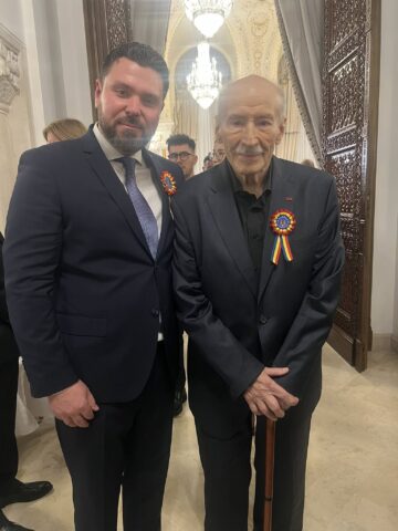 La invitația președintelui Nicușor Dan, primarul din Rădăuți, Bogdan Loghin, a participat la evenimentele organizate la București de Ziua Națională