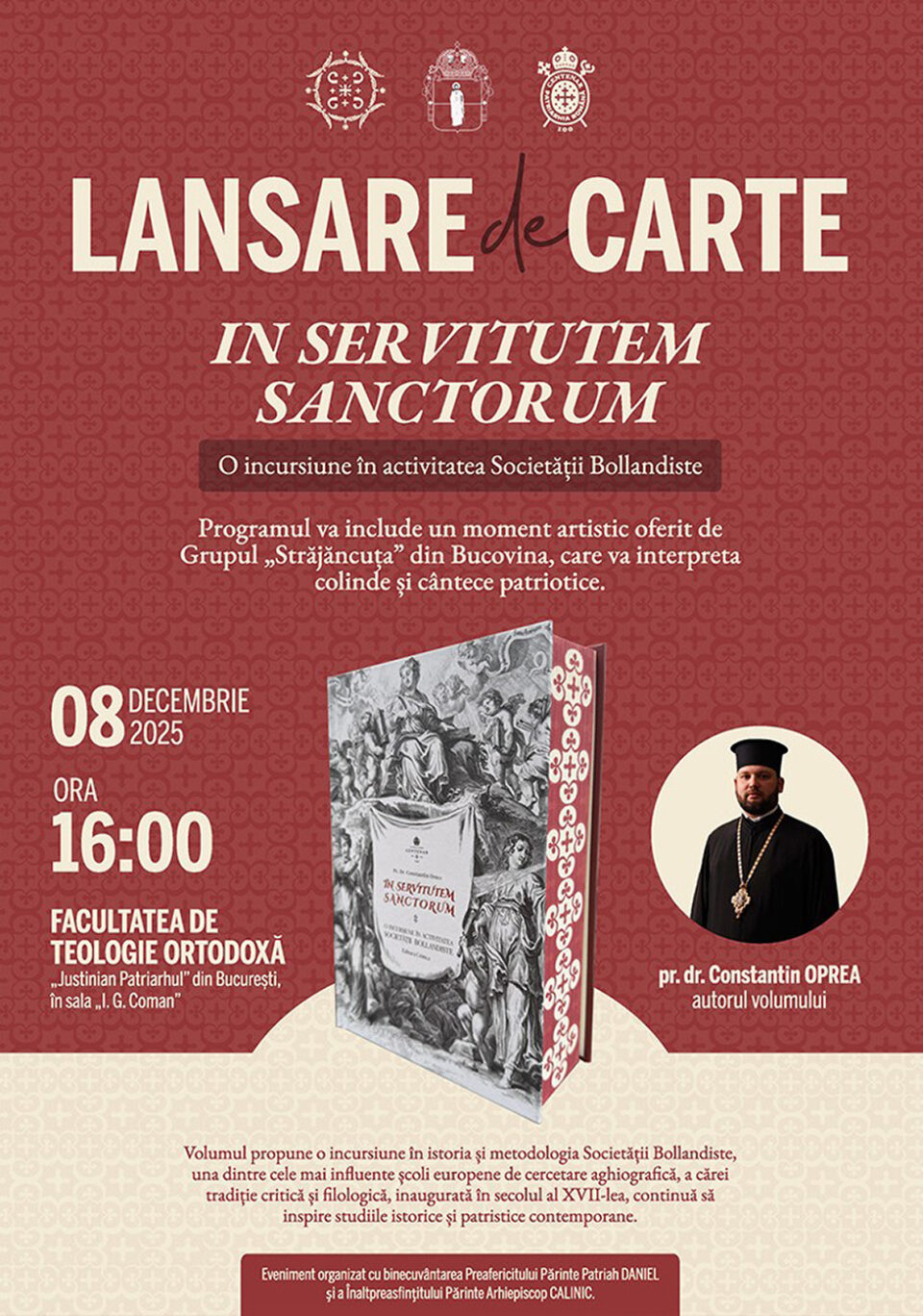 Lansare de carte sub egida Editurii Crimca a Arhiepiscopiei Sucevei și Rădăuților