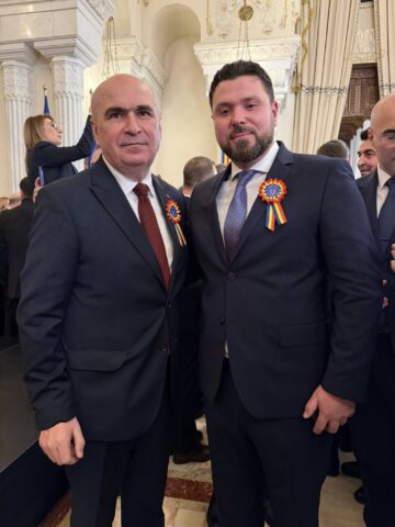 La invitația președintelui Nicușor Dan, primarul din Rădăuți, Bogdan Loghin, a participat la evenimentele organizate la București de Ziua Națională