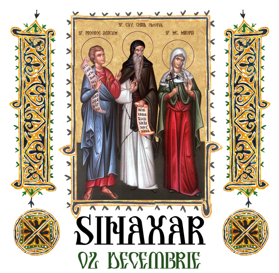 Sinaxar 02 decembrie 2025