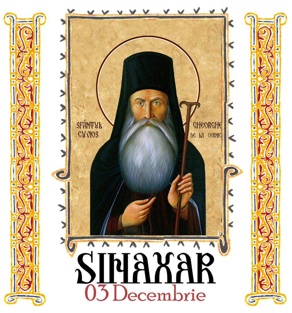 Sinaxar 03 decembrie 2025