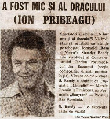 S-a stins muzicianul sucevean Bondy Stenzler, unul dintre membrii fondatori ai trupei Roșu și Negru