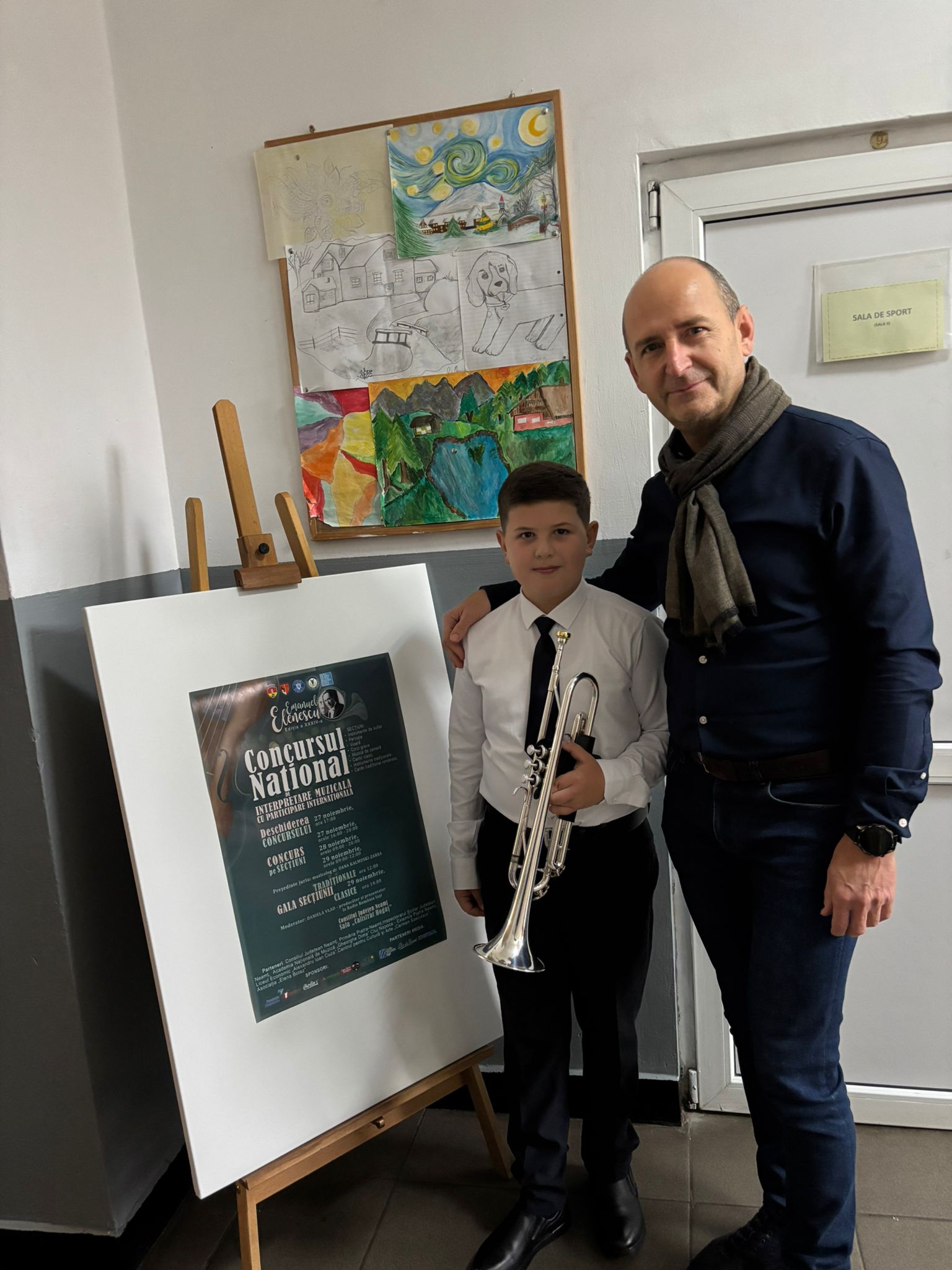 Cozmîncă David Eduard și prof. Îndrumător Florin Sumanariu