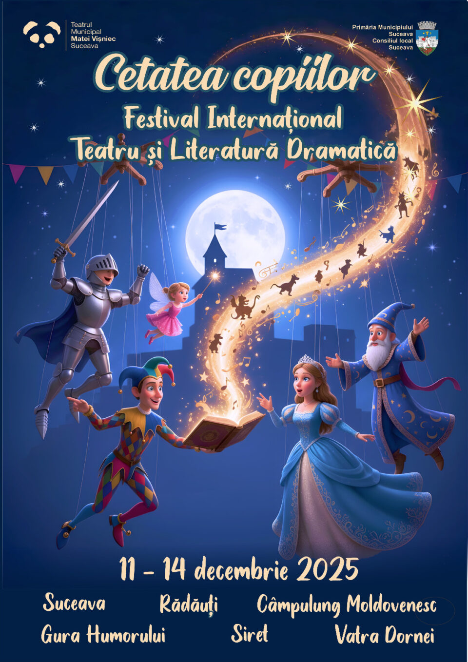 Cetatea copiilor – Festival Internațional de Teatru și Literatură Dramatică și concert Andreea Bălan, la Suceava