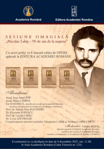 Sesiunea Omagială „Nicolae Labiș – 90 de ani de la naștere”, la Academia Română