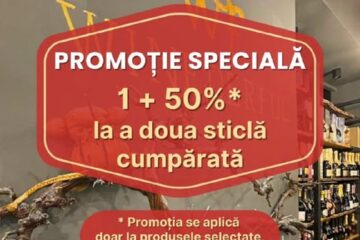 Promoție la Winederful Suceava: 1 + 50% discount la a doua sticlă de băutură cumpărată