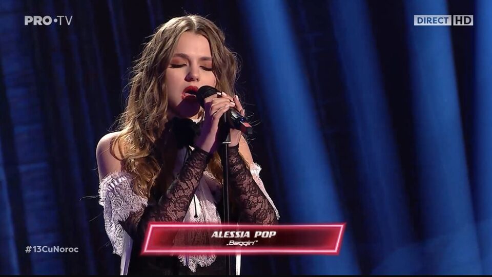 Alessia Pop merge în semifinala ”Vocea României” ca favorită a publicului Alessia Pop merge în semifinala ”Vocea României” ca favorită a publicului
