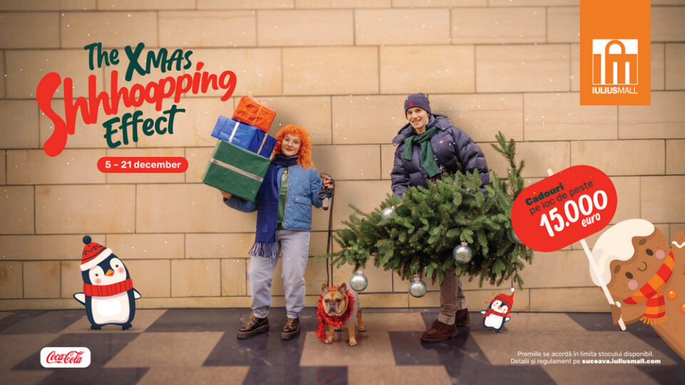 Cumpără cadourile perfecte de Crăciun și poți câștiga electrocasnice premium la Iulius Mall Suceava
