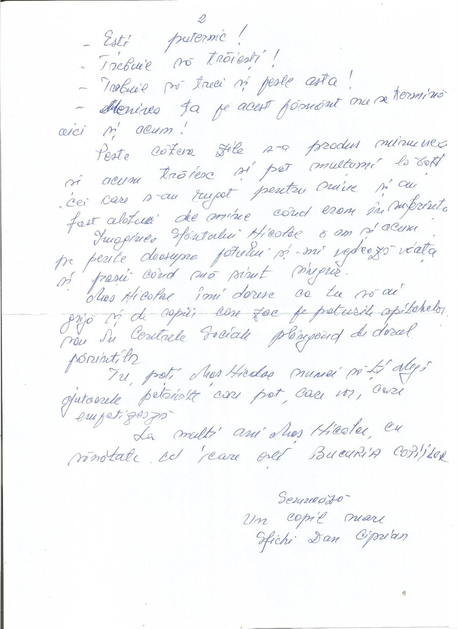 Moș Nicolae, flancat de „mascați”, s-a întâlnit cu fostul polițist Ciprian Sfichi, grav rănit în misiune pe 5 decembrie 2017