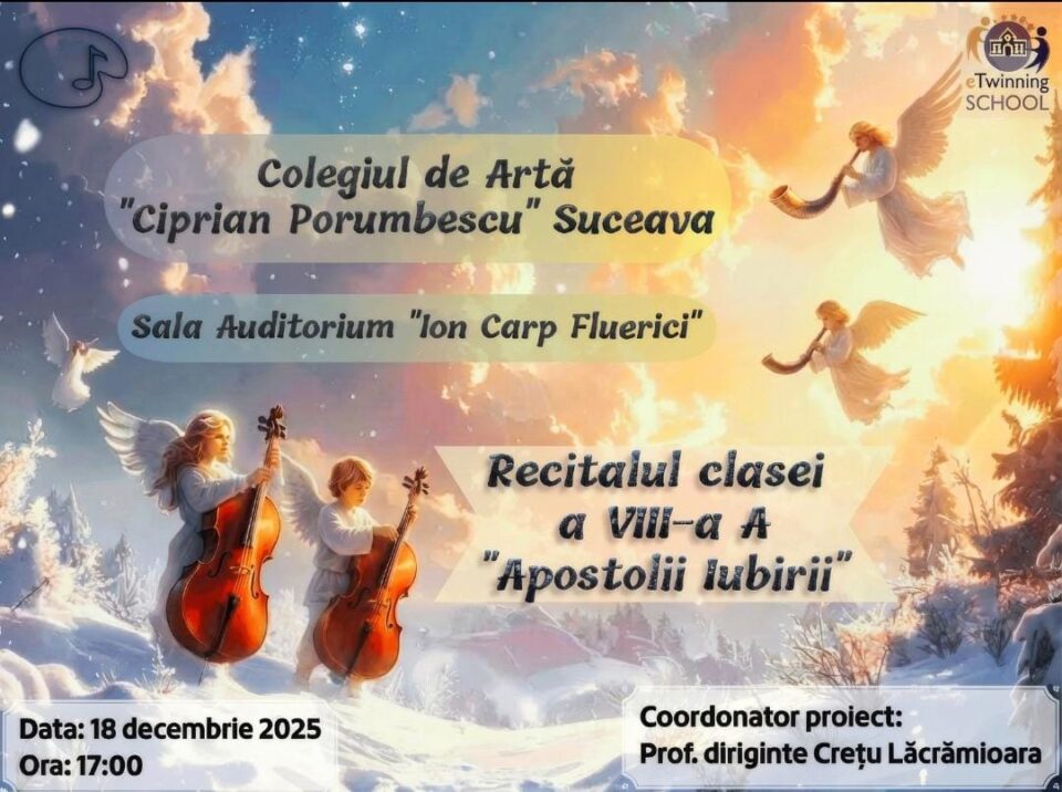 Concertul „Apostolii Iubirii”, ediția a IV-a, la Colegiul de Artă Suceava Concertul „Apostolii Iubirii”, ediția a IV-a, la Colegiul de Artă Suceava