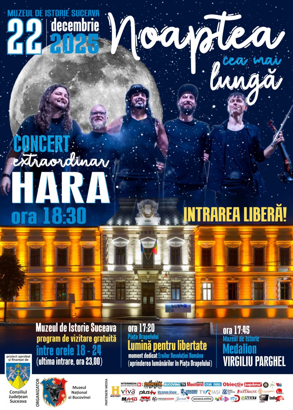 Trupa „Hara” va concerta la Muzeul de Istorie Suceava, la „Noaptea cea mai lungă”