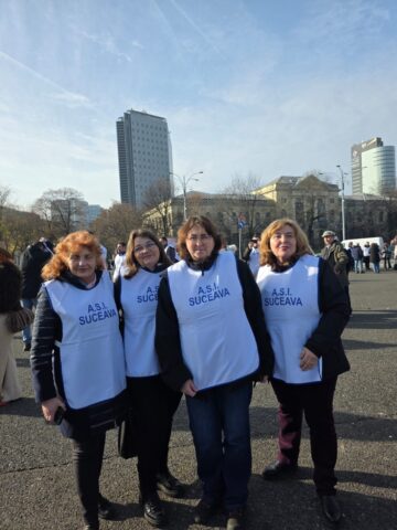 Sindicaliști din educație au protestat la București și au cerut demisia ministrului Daniel David