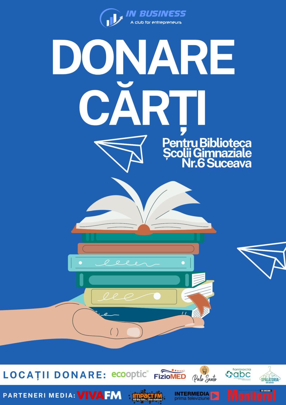 Campanie de strângere de cărți pentru Biblioteca Școlii Gimnaziale Nr. 6 Suceava Campanie de strângere de cărți pentru Biblioteca Școlii Gimnaziale Nr. 6 Suceava