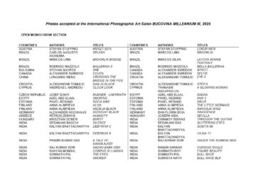 Participare record la Salonul Internațional de Artă Fotografică „Bucovina Mileniul III”, ediția a XXI-a