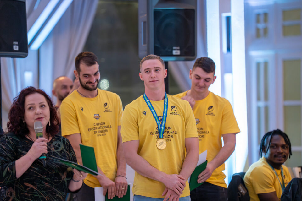 Campionii de la rugby, felicitați în cadrul unei gale care, se speră, va fi punctul de plecare spre Liga Națională